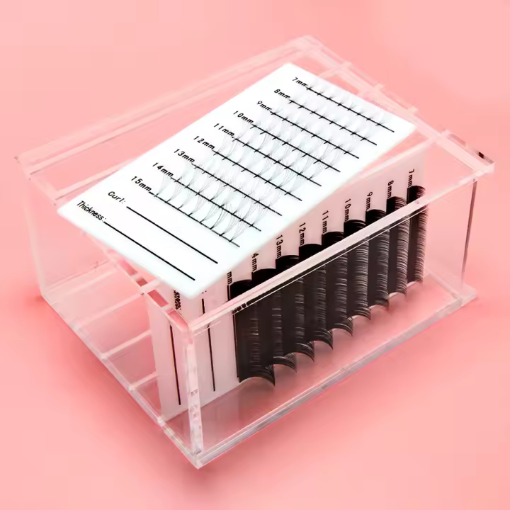 Exhibidor De Extensiones De Pestañas Falsas NATUHANA Soporte De Acrílico De 5 Capas Almacenamiento Para Pestañas Display Holder - 1