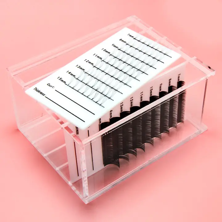 Exhibidor De Extensiones De Pestañas Falsas NATUHANA Soporte De Acrílico De 5 Capas Almacenamiento Para Pestañas Display Holder - 1