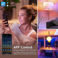Luz Inteligente Wifi LED Regulable E27 RGB 10W Control por Voz Compatible con Alexa Google Magic Home Pro - details 4
