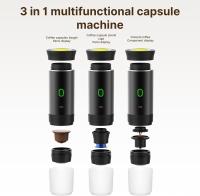 Máquina de café portátil 3 en 1 para el hogar y el coche, máquina de café eléctrica sin cable, funciona con cápsula y café de tierra, 20 bares, mini cafetera fría y caliente con taza de 150 ml - details 3