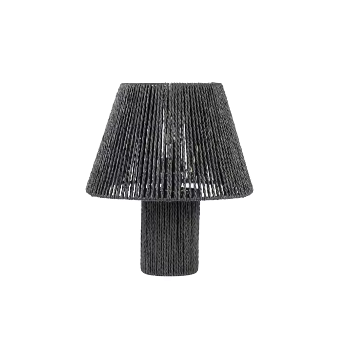 LAMPARA C/PANTALLA NEGRA CUERDA HM843600 FIJALO - 1