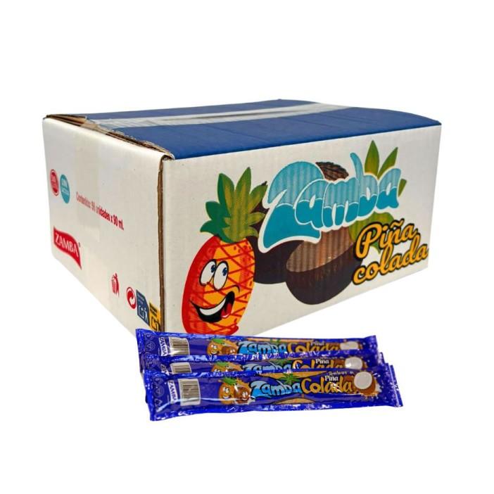 Zamba-flash Piña colada 56u-/ Zamba-flash Piruleta 56 Unidades -/Zamba-Flash Llave Ácida 32 Unidades*90ml