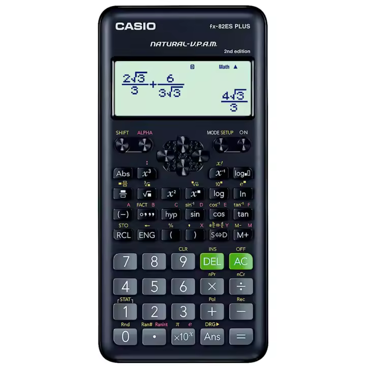 Calculadora Científica Casio Fx-82Es Plus 2nd Edition con 252 Funciones - Ideal para Estudiantes y Profesionales - 1
