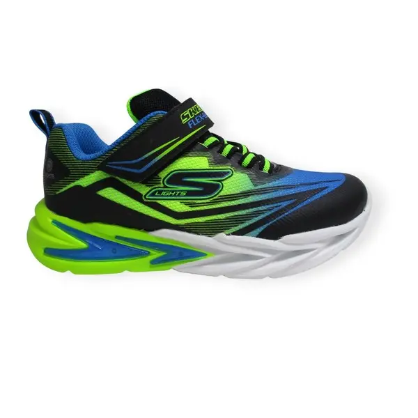 Skechers 400139L BBLM Flex Glow Ultra Lights. Zapatilla con luces para niños - 1