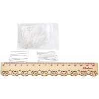 200Pcs Broche De Ojo De Latón 30x0.7mm Agujero: 2mm Libre De Cadmio Y Plomo Material Metálico Para Encuentros De Joyería - details 1