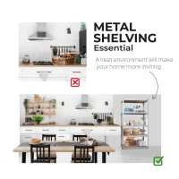 Ociodual Estantería Metálica Essential Plata 180x90x40cm - details 6