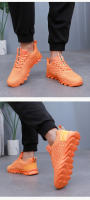 Zapatos De Correr Para Hombre En Color Naranja Zapatos Deportivos Casuales Transpirables Ligeros Antideslizantes Para Exterior Y Maratón - details 15