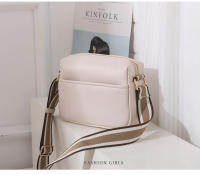 Bolso De Hombro Para Mujer En Cuero Sólido Con Correa Ancha De Tela Bolso Cruzado De Moda Con Cierre De Cremallera Bolsa De Mano Versátil - details 15