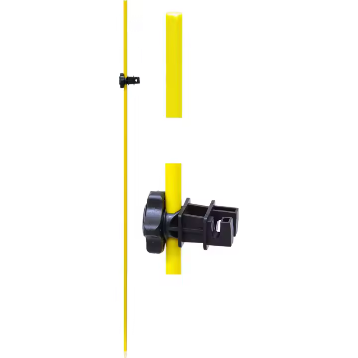 DIVASA Varilla Pastor Fibra de Vidrio con Aislador - 120 Cm | Resistente y Duradera - 1