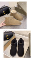 Botas De Nieve Para Mujer Suela Antideslizante Invierno Punta Redonda Cierre SLIP-ON Material De Suela Goma Talla Verdadera - details 2