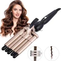 Frasco De Cabello 5 Barriles Hierro De Rizado Cerdas Cerámicas Y Turmalinas Ajustable Calefacción Rápida Profesional Para Huevos - details 2