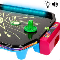 CB Games - Air hockey de sobremesa neón, estructura de 40 cm, plástico resistente, 2 palas, 2 discos, 2 jugadores, juegos de mesa, juguetes para niños, diversión en familia, mayores 6 años - details 2