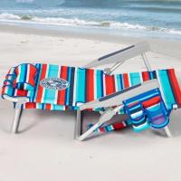 PACK 2 Sillas de Playa Tommy Bahama Reclinable 5 Posiciones - Hamaca de Playa Tommy Bahama Reclinable 5 Posiciones - Tumbona Plegable, Ligera y Resistente, Con Mochila, Almohada, Portavasos y Bolsillos Térmico - Aluminio y Poliéster - details 1