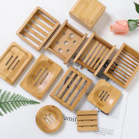 Porta Saboneta De Bambú Natural Madera Soporte Para Baño Almacenamiento Portátil Placa Caja Contenedor Decoración Del Hogar - details 0