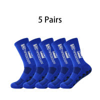 5 Pares De Calcetines De Fútbol Con Barra Media Antideslizante Y Base De Silicona Calcetines De Algodón Grueso Para Baloncesto Y Yoga Para Hombres - details 9