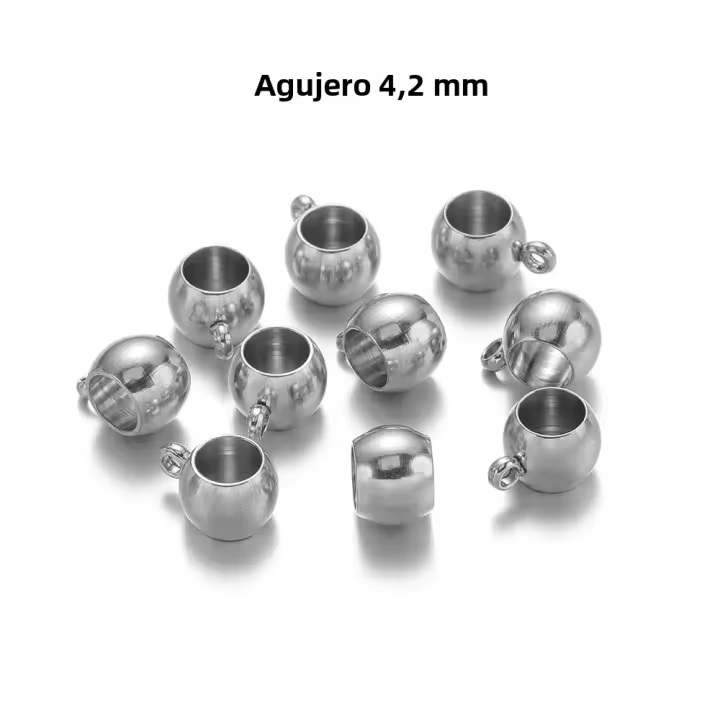 20pcs Cerraduras De Colgante De Acero Inoxidable Con Agujero Grande Hebilla Clip Colgante De Hueso Para Joyería DIY Suministros De Pulseras - 1