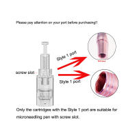 50PCS Cartridge De Reemplazo Para Microneedling Pen Dermapen Desechable 12PIN/36PIN/Nano round Longitud De Agujas 0.25mm Material Plástico - details 0