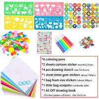 Kit De Juguetes Para Dibujar DIY Art Crafts Set De Pintura Y Pegatinas Para Hacer Libros De Historias Creativo Educativo Para Niños Regalos Ideal Para Edades 3-12+ - details 0
