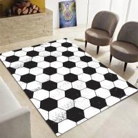 Alfombra De Fútbol Para Niños Y Niñas Alfombra Deportiva De Bola De Fútbol Para Decoración De Habitaciones Y Salones Material Poliéster Moderna Y Antideslizante - details 5