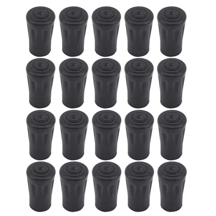 20 Piezas De Protetor De Punta De Madera Para Bastón De Caminata Y Escalada Alpinismo Accesorios De Camping Material De Goma - 1