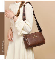 Bolso Bandolera De Cuero Genuino De Alta Calidad Para Mujer Estilo Designer Marca Kangaroo Lujo Suave Cremallera Y Bolsillos Internos - details 14
