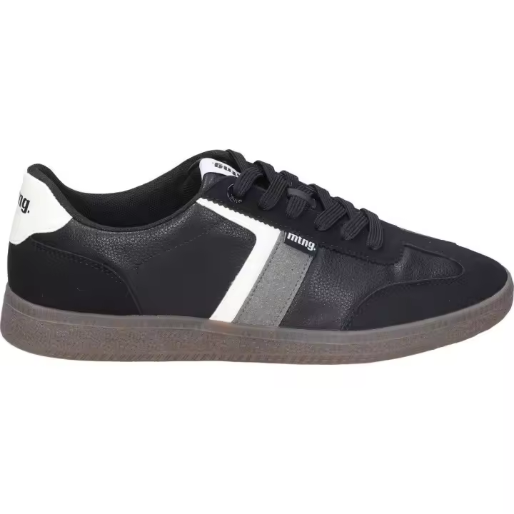 MTNG | Zapatillas Casual Mustang Nova para Hombre – Deportivas en Color Negro con Detalles en Blanco y Gris – Sneakers con Cordones – Estilo Casual – Cómodos – Versátiles – Modelo 84682 - 1