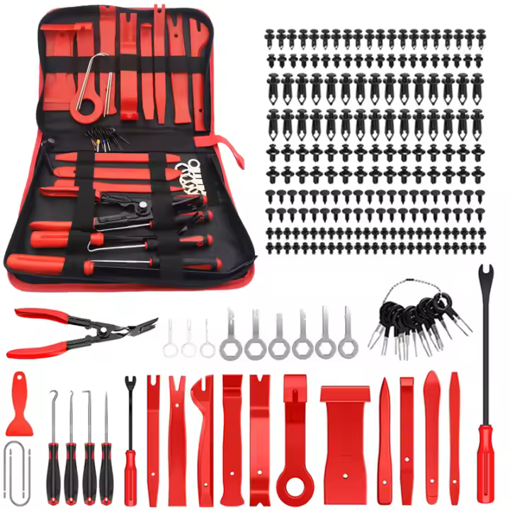 Kit De Herramientas De Desmontaje Manuales Para Coche Eliminador De Trim Panel Puerta Audio Kit De Retirada De Clip Y Fijador Set De Herramientas Para Reparación Automotriz - 1