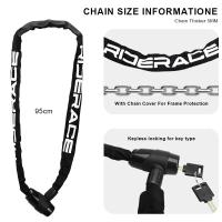 Cerradura De Cadena Para Motocicleta 95cm Antirrobo De Alta Seguridad Para Bicicleta De Montaña MTB Con 2 Llaves Para Scooter Ebike - details 4
