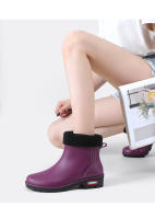 Botas De Lluvia Para Mujer Cortas Moda Impermeables Zapatos Casuales De Goma Antideslizantes Suela Gruesa Versátiles Para Todas Las Estaciones - details 20