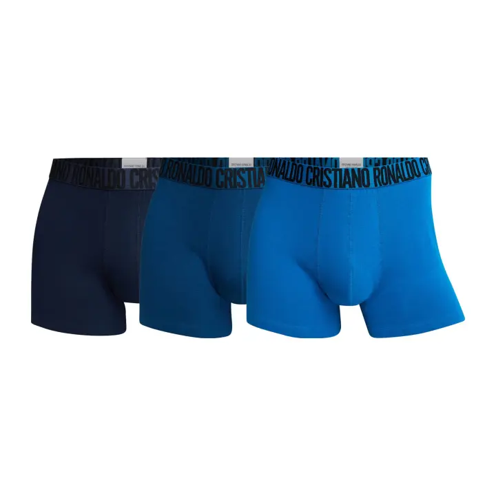 CR7 Hombre Calzoncillos, Paquete de 3 - Trunks, Algodón Orgánico elástico - 1
