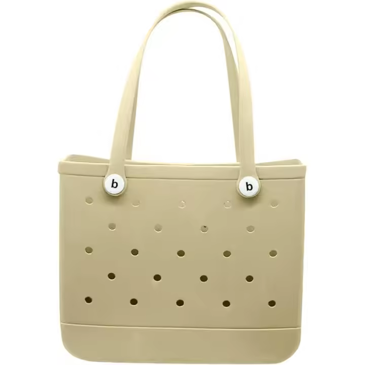 Bolsa de Playa de gran capacidad, Bolsa de almacenamiento de EVA, durable, Creative, impermeable, con Agujero en El Techo, Bolsa de Playa, cesta de silicona, Bolsa Grande with Agujero, bolsa de almacenamiento de gran tamaño 48CM * 36CM * 24C - 1
