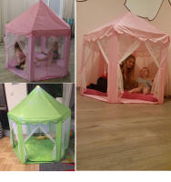 Carpa Grande Para Niños Juego De Princesa Torreón De Juguetes Para Interior Y Exterior Casa De Juegos Con Piscina De Bolas Para Bebés - details 9