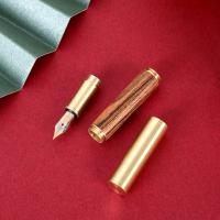 Mini Pluma De Madera De Bolsillo Pluma De Tinta Metálica Para Negocios Y Escuela Suministros De Escritura Portátil Regalo Estilo De Oficina - details 23
