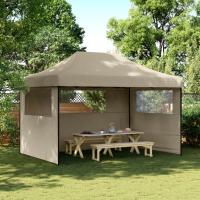 vidaXL Tienda de fiesta plegable Pop-Up 3 paredes laterales tienda Color Burdeos,  orange,  Beige y mas - details 6