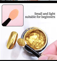 50Pcs/Lot Pincel De Uñas Con Esponja Doble Cara Aplicador De Polvo De Uñas Espejo Pigmento Fácil De Usar Herramientas Cosméticas Para Maquillaje - details 3