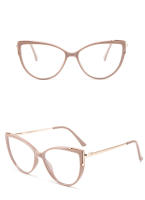 Gafas De Ojo De Gato De Metal Para Mujer Moda TR90 Diseñador Nueva Tendencia Cateye Computadora Gradiente Color Marco Gafas - details 6