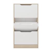 Meyvaser Mueble Zapatero con 3 Puertas - Acabado en Color Cambrian y Blanco - Medidas: 107 Cm (Alto) X 60 Cm (Ancho) X 17,3 Cm (Fondo) - Práctico y Funcional - details 1