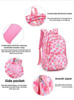 Mochila infantil con estampado geométrico de 18,89 x 9,44 x 12,99 pulgadas, adecuada para niñas, niños, estudiantes de primaria, mochilas y mochilas escolares para estudiantes de secundaria - details 1