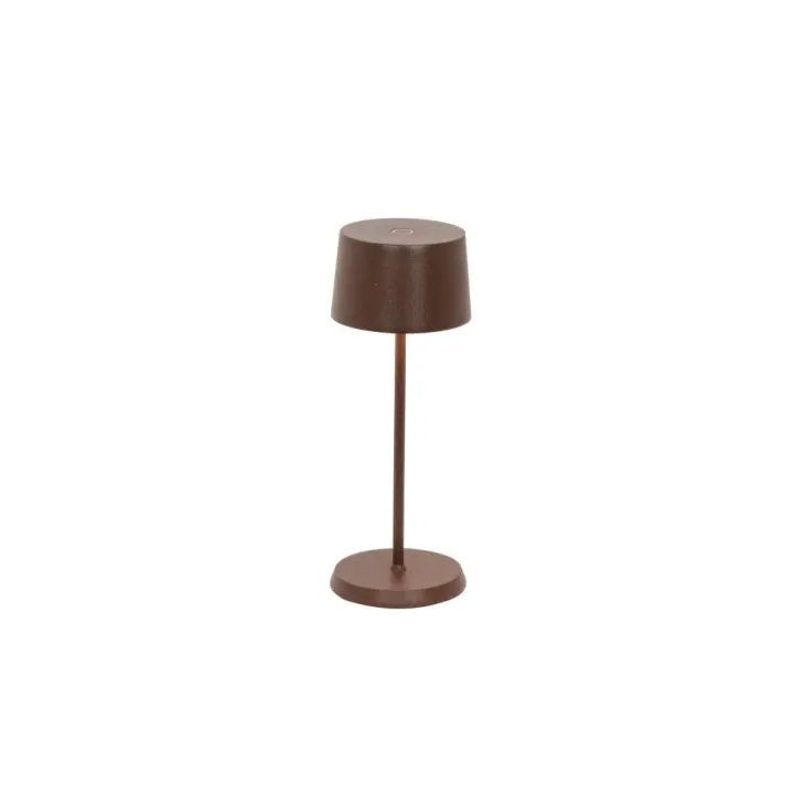 Lámpara de Mesa LED recargable y regulable Azafrán OLIVIA PRO MICRO Corten - 1