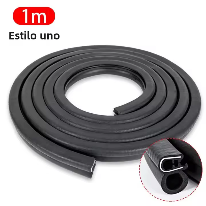 SEAMETAL Tira De Sellado Para Puerta De Coche En U Protector De Borde De Goma EPDM Impermeable Y Silencioso Para Maletero Y Capó - 1