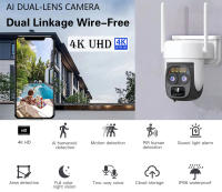 Cámara De Seguridad Exterior 4K 8MP Dual Lens WIFI Solar Con Zoom Optico De 10X Audio Bidireccional Visión Nocturna Color Batería Integrada - details 0