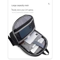 Mochila Grande Capacidad Para Estudiantes Hombres Y Mujeres Estilo Coreano Bolsa De Escuela Con Compartimento Para Computadora Para Negocios Y Comunicación - details 4