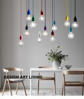 Iluminación Creativa De Cristal Para Sala De Estar Y Dormitorio Moderno Simple Chandelier Duplex Edificio Villa Luz Pendente Metálica AC 90-260V - details 9