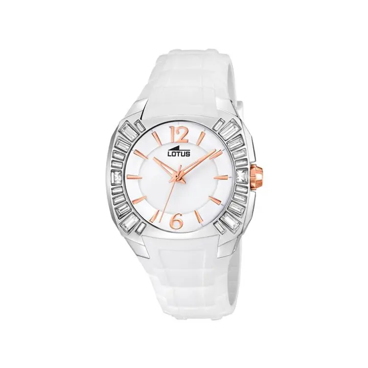 RELOJ LOTUS 15751/B DE MUJER EN ACERO CAUCHO BLANCO - 1