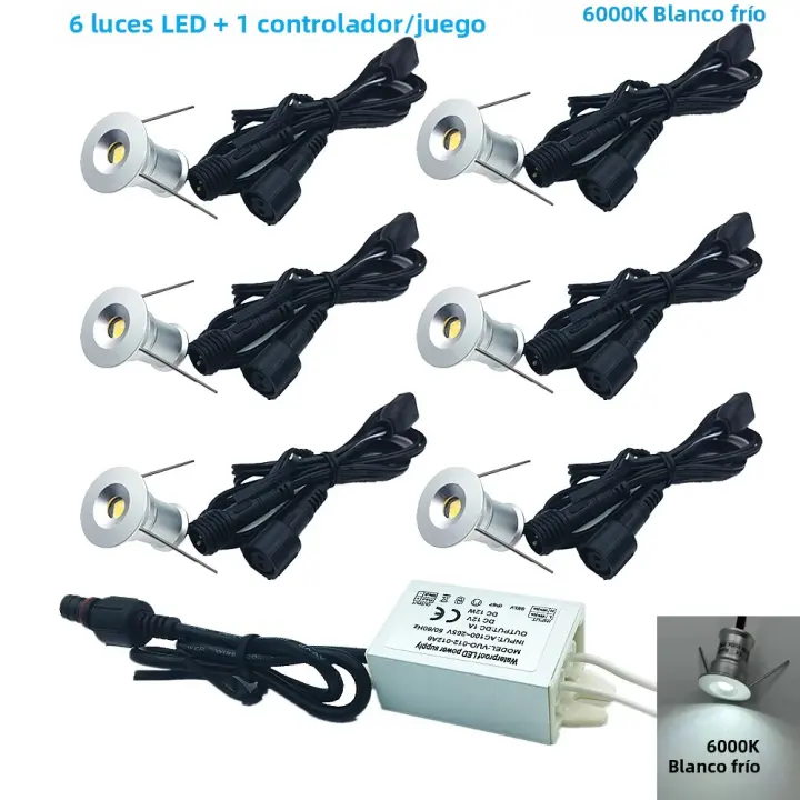 Lámpara De Pasillo Exterior 1W Mini LED Recubierta De Aluminio Impermeable Para Jardín Camino Escalera Paisaje 12V 220V - 1