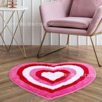 VIKAMA Alfombra De Baño Absorbente De Imitación De Cachemira Roja Decorativa Para Casa Y Hotel Antideslizante Para Toilette Y Puerta - details 10