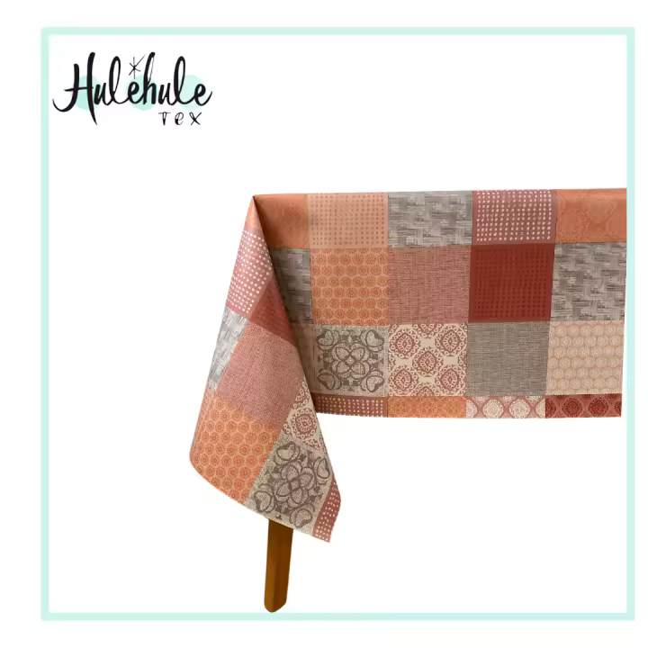 HuleHule Tex - Mantel de Hule Huletec. Impermeable antimanchas para mesa redonda, cuadrada o rectangular - Gaby Coral - 1
