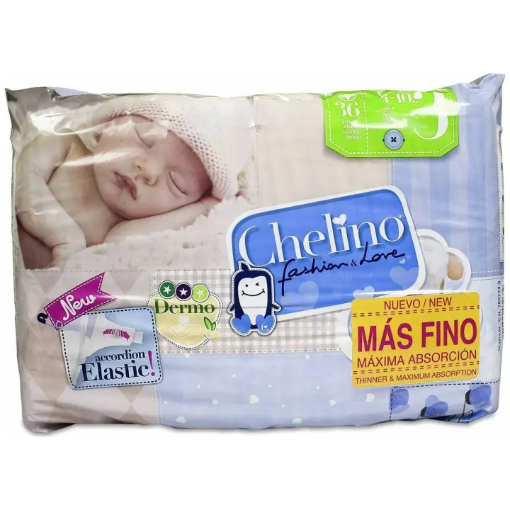 Chelino Fashion&Love. Talla 3 4 - 10 Kg, 36 Uds - 1