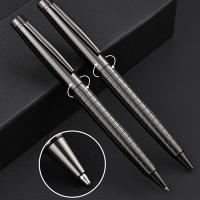 Bolígrafo De Gel Metálico Avanzado Para Negocios Con Acabado Negro Punto Medio 0.5mm Tinta Negra Duradero Para Oficina Y Profesional - details 5