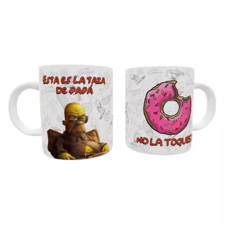 TOCAREGALAR. Taza Especial Día del Padre. Los Simpson. Para el Homer de la casa.  Regalo Original. Detalle Único. - 1